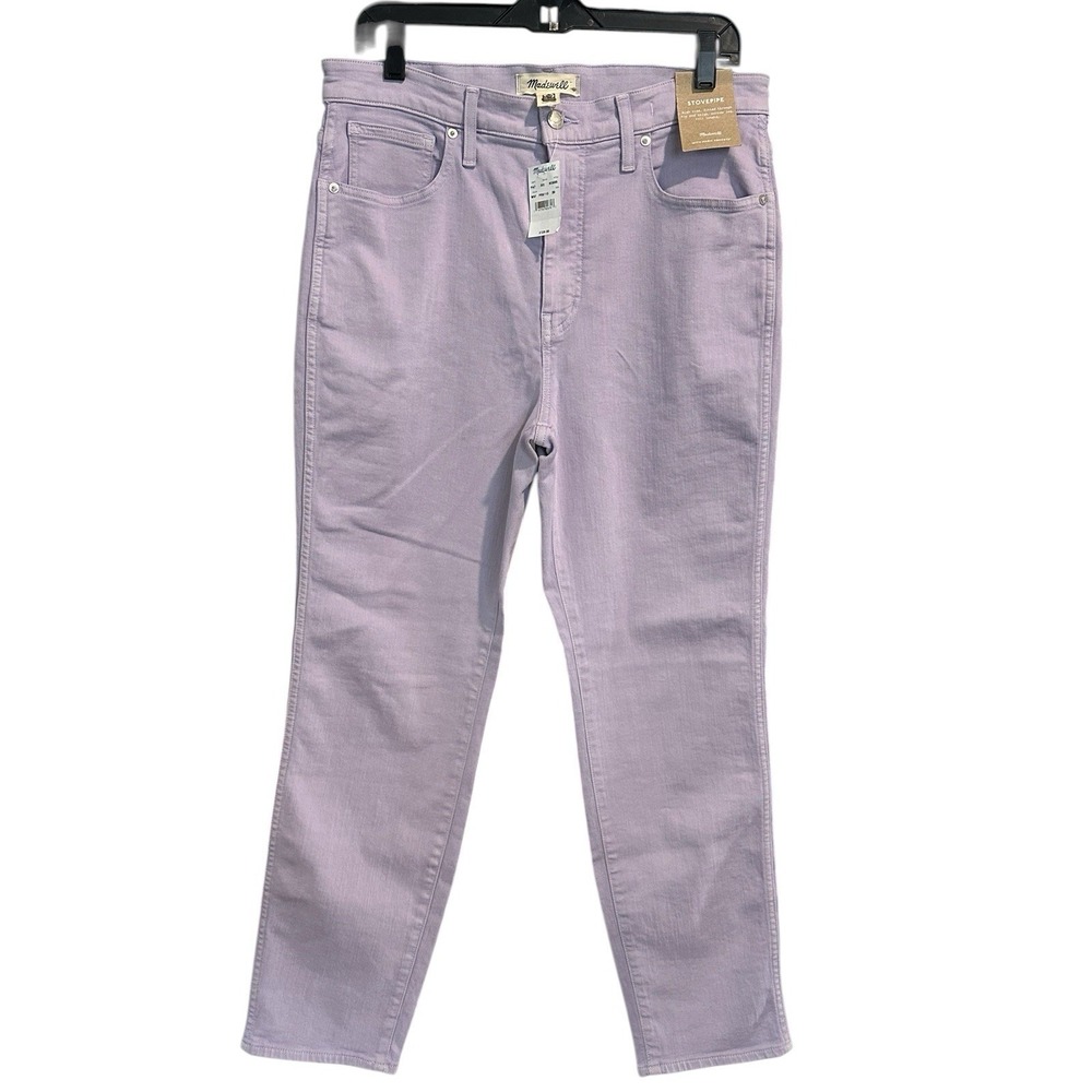 Madewell Stovepipe Jeans Women's 30 Pastel Purple High Rise Straight NWT #M9-1
